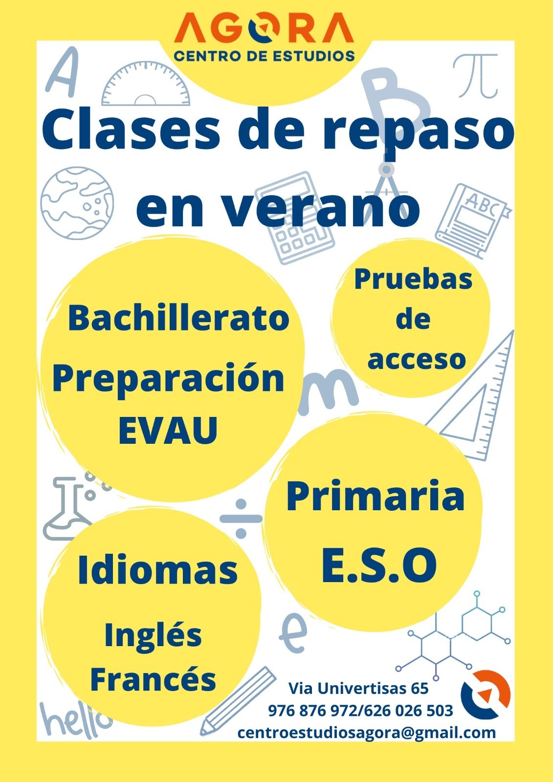 Clases de repaso en verano en Zaragoza