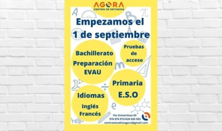 ¡Las clases empiezan el 1 de Septiembre!